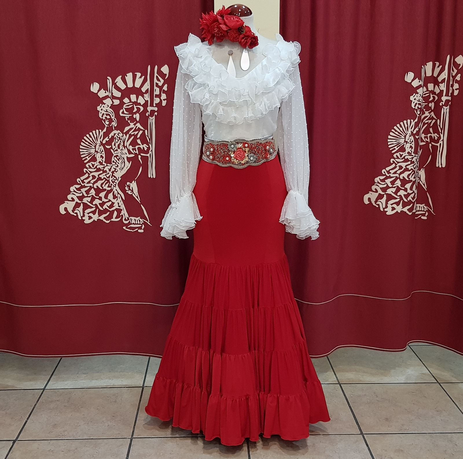 Falda Flamenca Canastera algodón