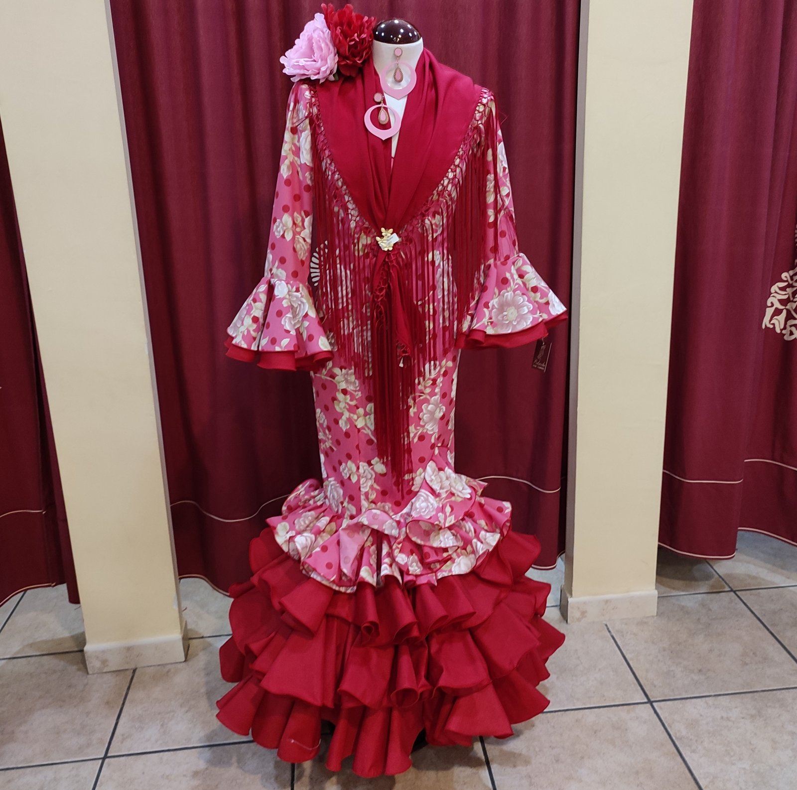 Vestido Flamenca - Trajes de flamencos Moda Rosa